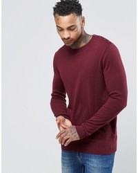 Мужской темно-пурпурный свитер от Asos