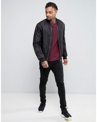 Мужской темно-пурпурный свитер от Asos