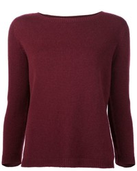 Женский темно-пурпурный свитер от The Row