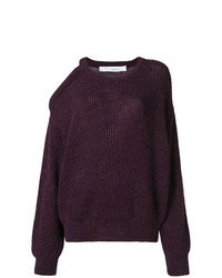 Темно-пурпурный свободный свитер от IRO