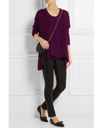 Темно-пурпурный свободный свитер от Donna Karan