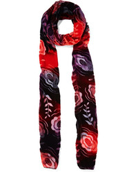 Женский темно-пурпурный шарф от Anna Sui