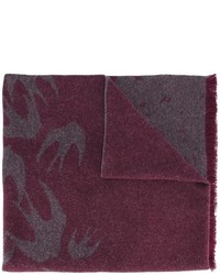 Мужской темно-пурпурный шарф от McQ by Alexander McQueen