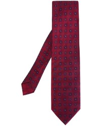 Мужской темно-пурпурный шелковый галстук от Brioni
