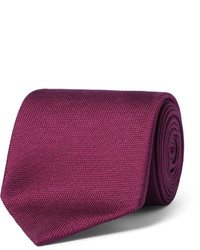 Мужской темно-пурпурный шелковый галстук от Charvet