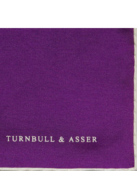 Темно-пурпурный шелковый нагрудный платок от Turnbull & Asser