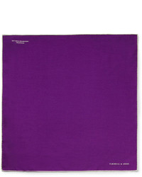 Темно-пурпурный шелковый нагрудный платок от Turnbull & Asser