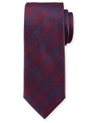 Темно-пурпурный шелковый плетеный галстук