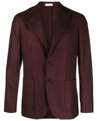 Мужской темно-пурпурный шерстяной пиджак от Boglioli