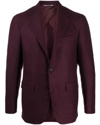 Мужской темно-пурпурный шерстяной пиджак от Canali