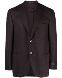 Мужской темно-пурпурный шерстяной пиджак от Corneliani