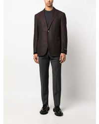 Мужской темно-пурпурный шерстяной пиджак от Corneliani