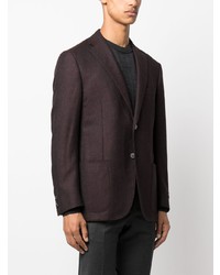 Мужской темно-пурпурный шерстяной пиджак от Corneliani