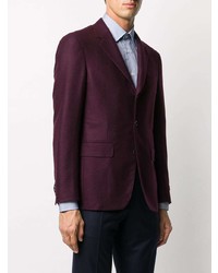 Мужской темно-пурпурный шерстяной пиджак от Canali