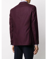 Мужской темно-пурпурный шерстяной пиджак от Canali