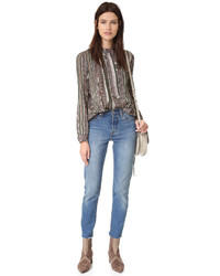 Темно-серая блузка от Antik Batik