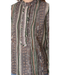 Темно-серая блузка от Antik Batik