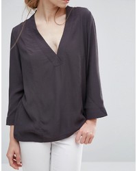 Темно-серая блузка от Just Female