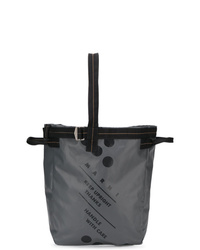 Мужская темно-серая большая сумка из плотной ткани от Marni