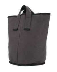 Темно-серая большая сумка из плотной ткани от Cabas