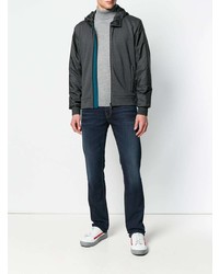 Мужская темно-серая ветровка от Prada