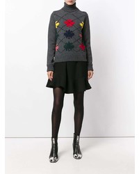 Женская темно-серая водолазка с принтом от Dsquared2