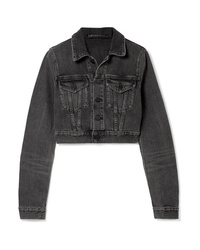 Женская темно-серая джинсовая куртка от Alexander Wang