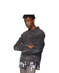Мужская темно-серая джинсовая куртка от Ksubi