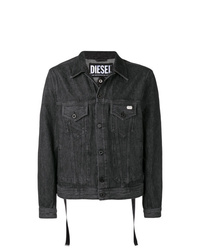 Мужская темно-серая джинсовая куртка от Diesel