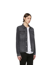 Мужская темно-серая джинсовая куртка от Frame