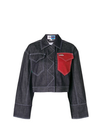 Женская темно-серая джинсовая куртка от Kenzo