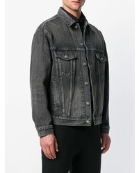 Мужская темно-серая джинсовая куртка от Balenciaga