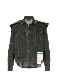 Мужская темно-серая джинсовая куртка от Maison Mihara Yasuhiro