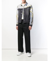 Мужская темно-серая джинсовая куртка от Versace Collection