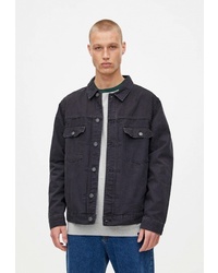 Мужская темно-серая джинсовая куртка от Pull&Bear