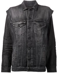 Женская темно-серая джинсовая куртка от R 13