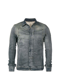 Мужская темно-серая джинсовая куртка от Rick Owens DRKSHDW