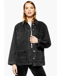 Женская темно-серая джинсовая куртка от Topshop