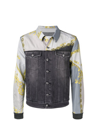Мужская темно-серая джинсовая куртка от Versace Collection
