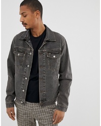 Мужская темно-серая джинсовая куртка от Wrangler