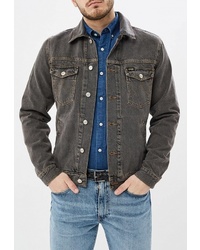 Мужская темно-серая джинсовая куртка от Wrangler