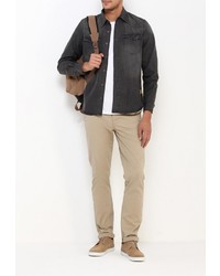 Мужская темно-серая джинсовая рубашка от Biaggio