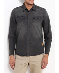 Мужская темно-серая джинсовая рубашка от Biaggio