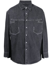 Мужская темно-серая джинсовая рубашка от FIVE CM