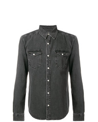 Мужская темно-серая джинсовая рубашка от Givenchy
