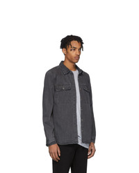 Мужская темно-серая джинсовая рубашка от Ksubi