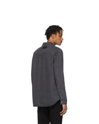 Мужская темно-серая джинсовая рубашка от Ksubi
