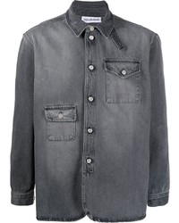 Мужская темно-серая джинсовая рубашка от Han Kjobenhavn