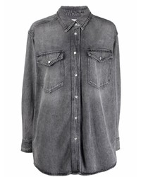 Мужская темно-серая джинсовая рубашка от Isabel Marant
