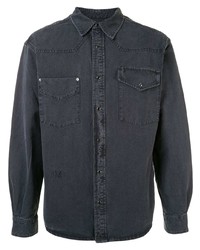 Мужская темно-серая джинсовая рубашка от Kenzo
